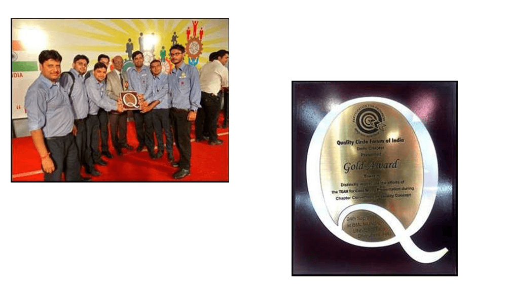 Received Quality Gold Award